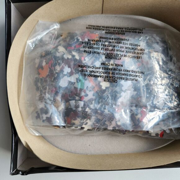 Aquarius Fender Stratocaster 2-Sided Guitar Shaped 600 Pc Puzzle BOX DAMAGE - Picture 7 of 14